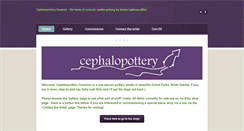 Desktop Screenshot of cephalopottery.com